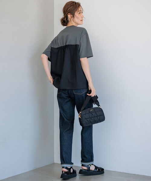 23区 tシャツ 「WEB限定カラーあり/洗える」スムースデザイン