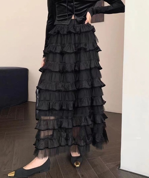 フリルチュールロングスカート スカート フリルチュールロングスカート : ZOZOTOWN Yahoo!店