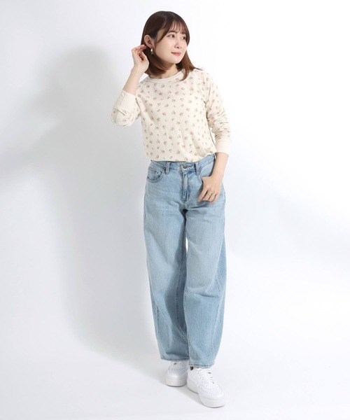 売れ筋商品|||モーガンレーン Tシャツ レディース トップス Print T-shirt - ecru L10 CHERISH TRACK T-SHIRT（Tシャツ/カットソー）｜LARTIGENT