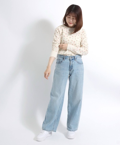 JEMORGAN tシャツ （ジェーイーモーガン）花柄総柄ワッフル長袖T
