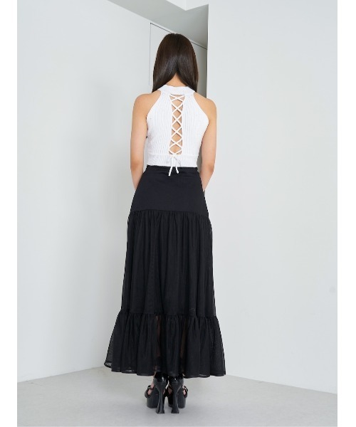 Darich ニット セーター バックレースアップアメスリニット
