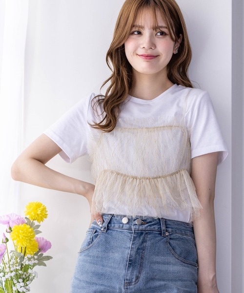 【美品】ロングリボンシャツ　Dolche. 白 セール】ショッピングゴー shoppinggo シャツワンピース 白