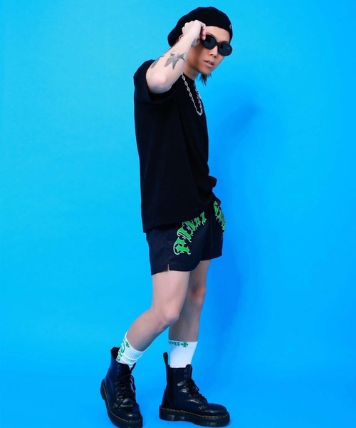 PINKY SHAKE（ピンキーシェイク） 水着 toxic logo shorts メンズ