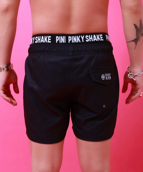 PINKY SHAKE（ピンキーシェイク） 水着 toxic logo shorts メンズ