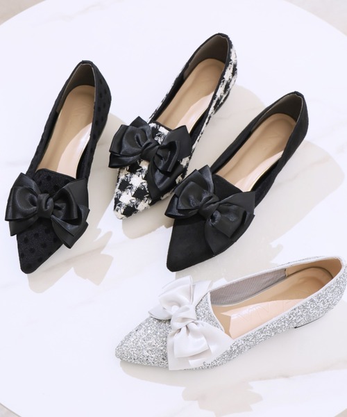 VIVIAN（ヴィヴィアン） パンプス ポインテッドトゥリボンパンプス