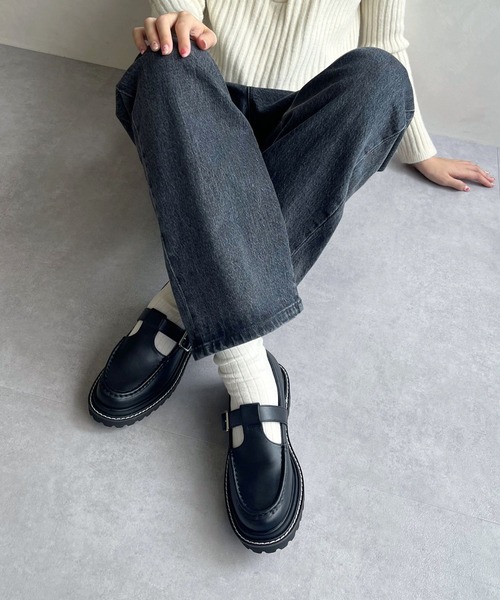 デッキシューズ モカシン Tストラップシューズ 31382 レディース | ORiental TRaffic | 05