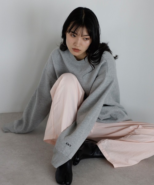 ENC トレーナー スウェット sleeve ENC logo wool lining sweat / 裏