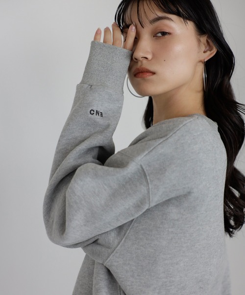 ENC トレーナー スウェット sleeve ENC logo wool lining sweat / 裏