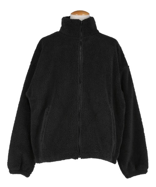 coca ジャケット ノーカラージャケット ノーカラーボアジャケット