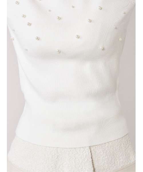 Darich（ダーリッチ） ニット セーター ランダムパールニットトップス