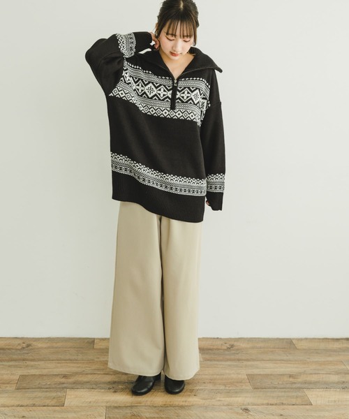 URBAN RESEARCH ITEMS / アーバンリサーチ アイテムズ ハーフジップニット ITEMS URBANRESEARCH ニット セーター ハーフジップニット