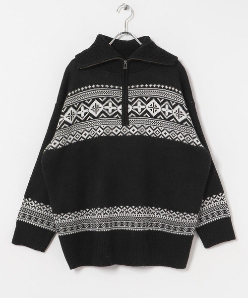 URBAN RESEARCH ITEMS / アーバンリサーチ アイテムズ ハーフジップニット ITEMS URBANRESEARCH ニット セーター ハーフジップニット