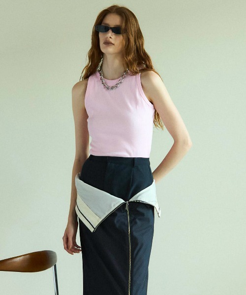 【新品タグ付き】CARLA 2way Tanktop pink MAISON SPECIAL（メゾンスペシャル） タンクトップ ノースリーブ 2WAY