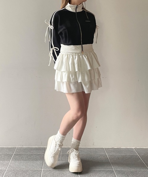 【MIYAO】ティアード巻きスカート Pleat Belt Skirt｜MIKAGE SHIN