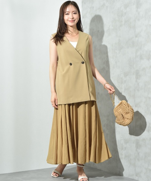 INTERPLANET コート アウター 「CLOCHE」接触冷感ダブル