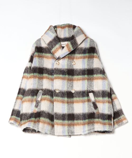 vent blanc（ヴァンブラン） コート アウター シャギーチェック