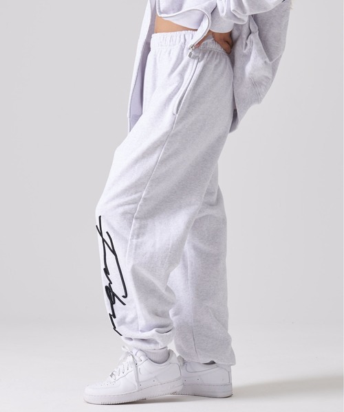FUBU（フブ） ワイドパンツ スウェットパンツ ジャージ ブランド ロゴ
