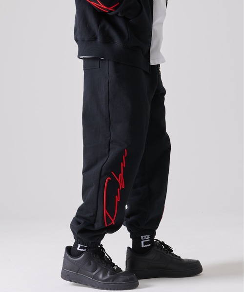 FUBU（フブ） ワイドパンツ スウェットパンツ ジャージ ブランド ロゴ