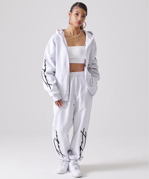 FUBU（フブ） ワイドパンツ スウェットパンツ ジャージ ブランド ロゴ