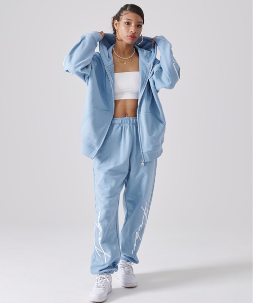 FUBU（フブ） ワイドパンツ スウェットパンツ ジャージ ブランド ロゴ