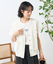 FREAK'S STORE（フリークスストア） ベスト ジレ 金釦 コンパクト