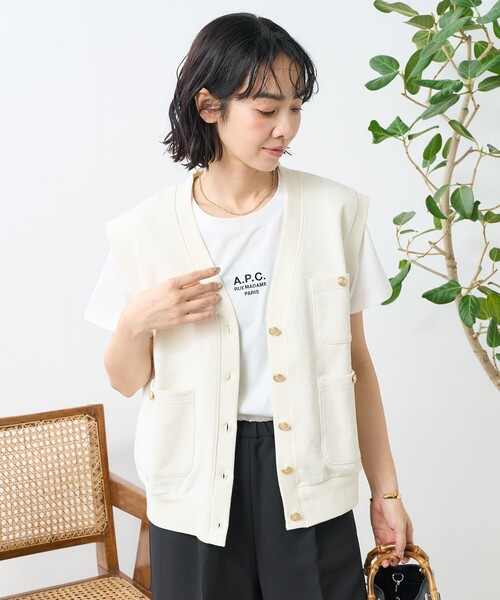FREAK'S STORE（フリークスストア） ベスト ジレ 金釦 コンパクト
