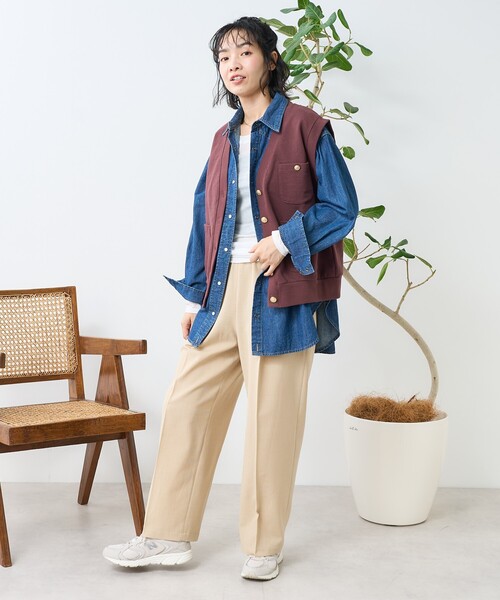 FREAK'S STORE（フリークスストア） ベスト ジレ 夏 金釦 コンパクト