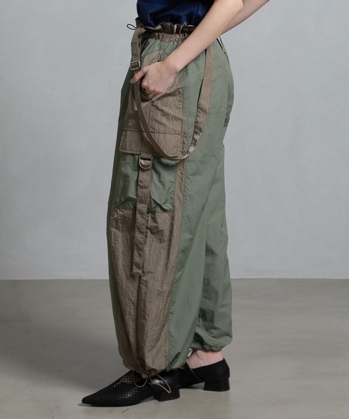 新品 サスペンダー付きカーゴパンツ GALLARDAGALANTE (2120 MARECHAL TERRE カーゴパンツ サスペンダー付きカーゴパンツ