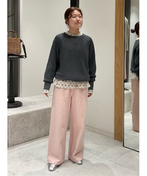 ブラウス シャツ 小紋柄カットジャカードボクシーブラウス レディース LOISIR ブラウス シャツ 小紋柄カットジャカードボクシー