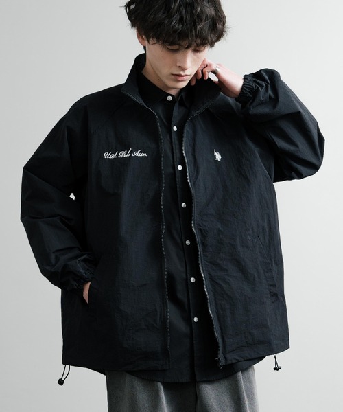 ポロラルフローレン【XS】ブルゾン ナイロンジャケット ロゴ刺繍 ワンポイント U.S. POLO ASSN. ナイロンジャケット ユーエスポロアッスン