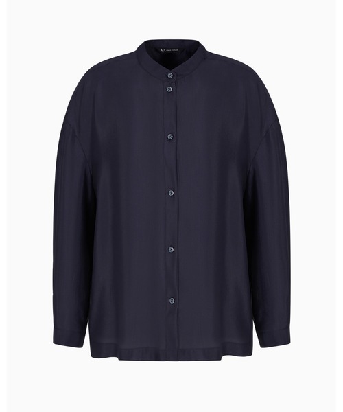 ブラウス シャツ 「A|X アルマーニ エクスチェンジ」「オンライン限定」スタンドカラーシャツ レディース ARMANI EXCHANGE ブラウス シャツ 「A|X アルマーニ