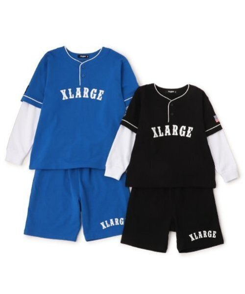 レビュー高評価の商品 XLARGE KIDS セットアップ レイヤード風長袖セットアップ キッズ その他