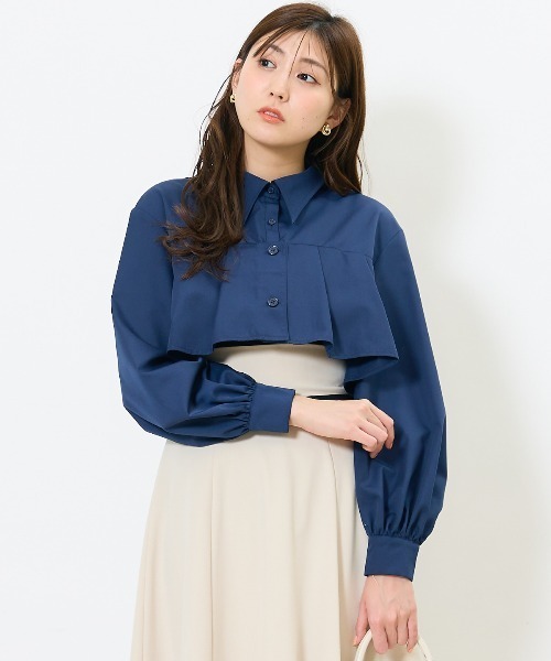 AND COUTURE（アンドクチュール） ブラウス シャツ 夏 ヨークデザイン