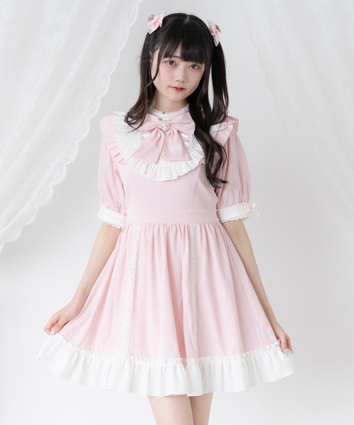 DearMyLove ワンピース レースアップリボンドーリーワンピース
