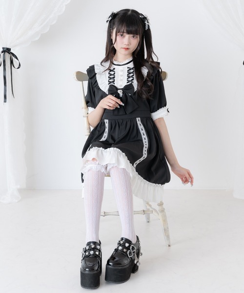 DearMyLove ワンピース レースアップリボンドーリーワンピース