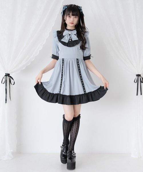 DearMyLove ワンピース レースアップリボンドーリーワンピース