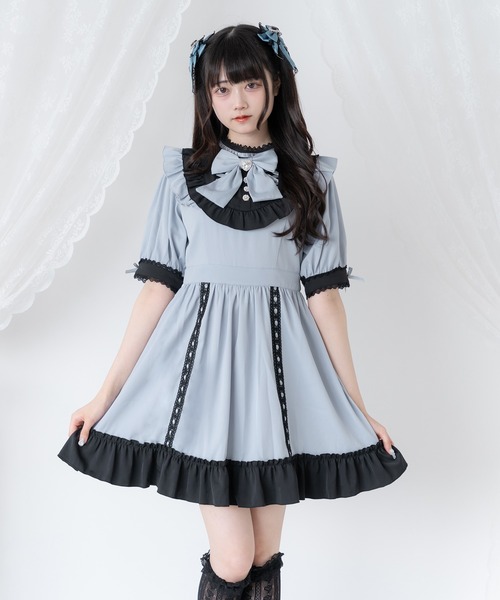 DearMyLove ワンピース レースアップリボンドーリーワンピース