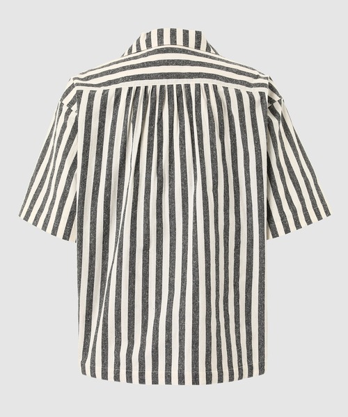 Urig シャツ STRIPE 2P OPEN-COLLAR SHIRT SS メンズ : ZOZOTOWN Yahoo 
