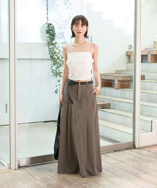 MIRACLE★CANDYスカート　アカ Candy Stripper（キャンディストリッパー）の「CHECK BLOCKING PLEATS