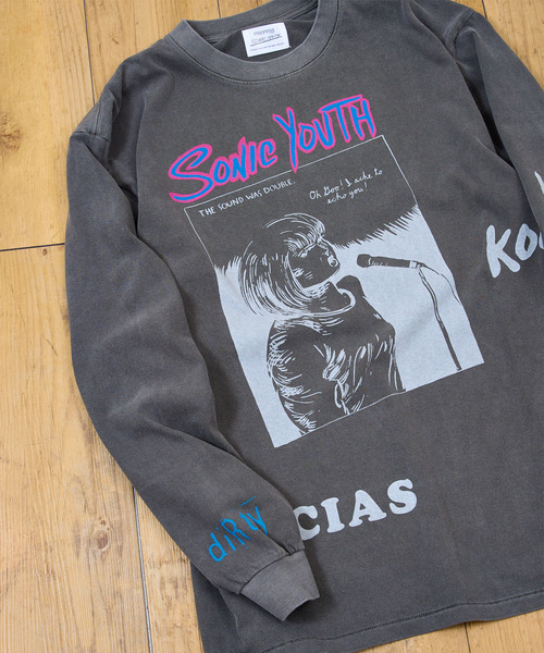 Sonic Youth Insomnia Tシャツ グレー Insonnia Projects インソニアプロジェクツ / SONIC YOUTH TEE