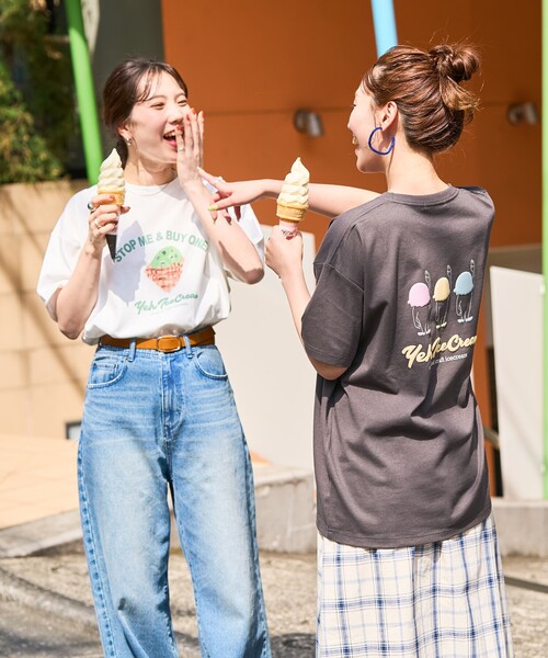 FREAK'S STORE tシャツ 限定展開 YEH ice cream フロント ロゴ