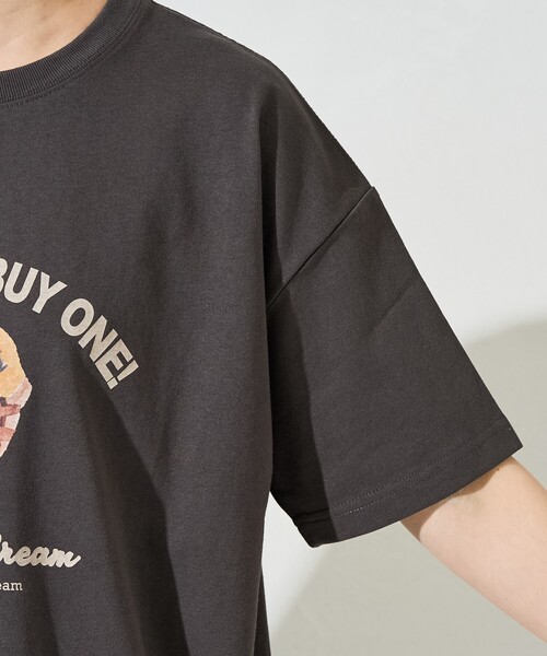 Icecream 関税込 キャンディ半袖Tシャツ FREAK'S STORE tシャツ 限定展開 YEH ice cream フロント ロゴ