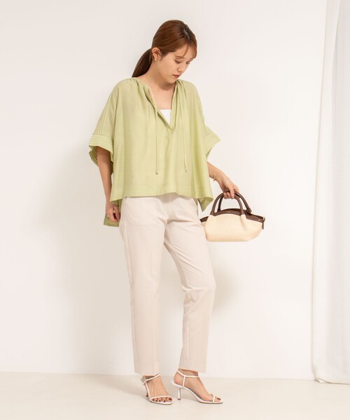 ブラウス シャツ ビッグシルエットスキッパーブラウス レディース NOLLEY'S ブラウス シャツ ビッグシルエットスキッパーブラウス