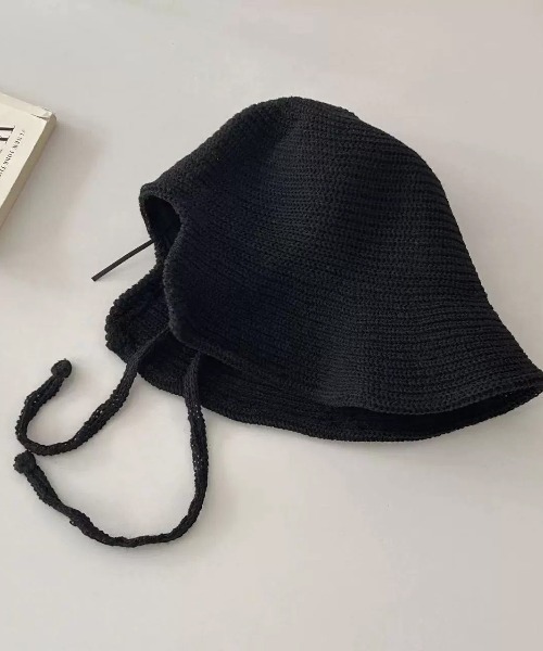 帽子 PERVERZE Crochet Knit Hat / Black 帽子 ハット sunlight crochet hat レディース : ZOZOTOWN Yahoo!店