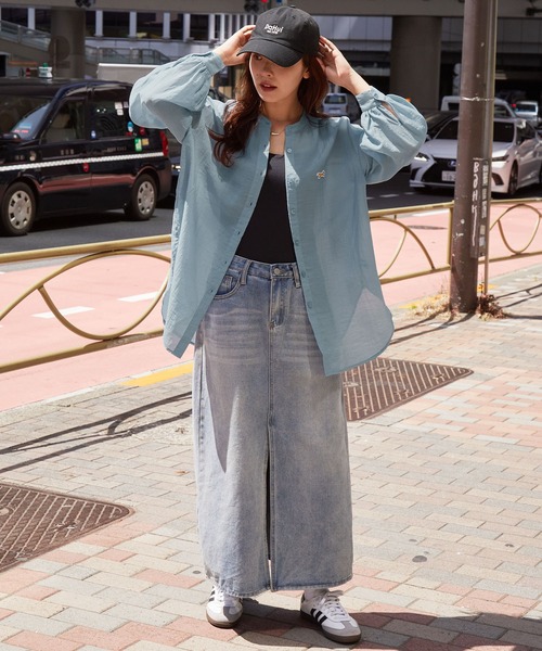 新品　poet シアーカラーチュニックシャツ　ONESIZE 楽天市場】**返品交換送料無料 チュニック シャツワンピース