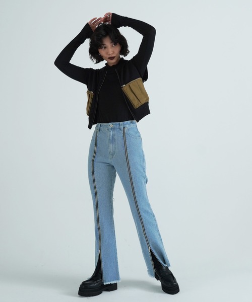 [TINA:JOJUN] Denim брюки M голубой женский 