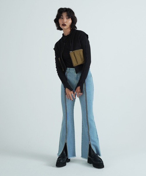 [TINA:JOJUN] Denim брюки M голубой женский 