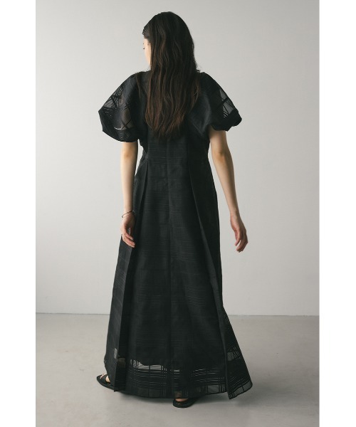 STYLEMIXER シアーチェックワンピース スタイルミキサー STYLEMIXER シアーチェックワンピース （BLK
