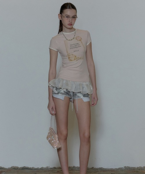 tシャツ Rose Ringer Tee レディース