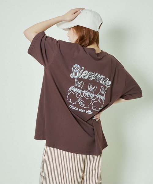 熱愛プリンス☆当選Tシャツ レア tシャツ 「ゆるロゴ×うさぎ」発泡プリントTシャツ レディース